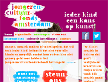 Tablet Screenshot of jongerencultuurfonds.nl